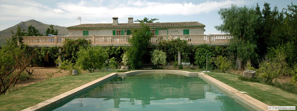 vista desde piscina - casa rural en mallorca